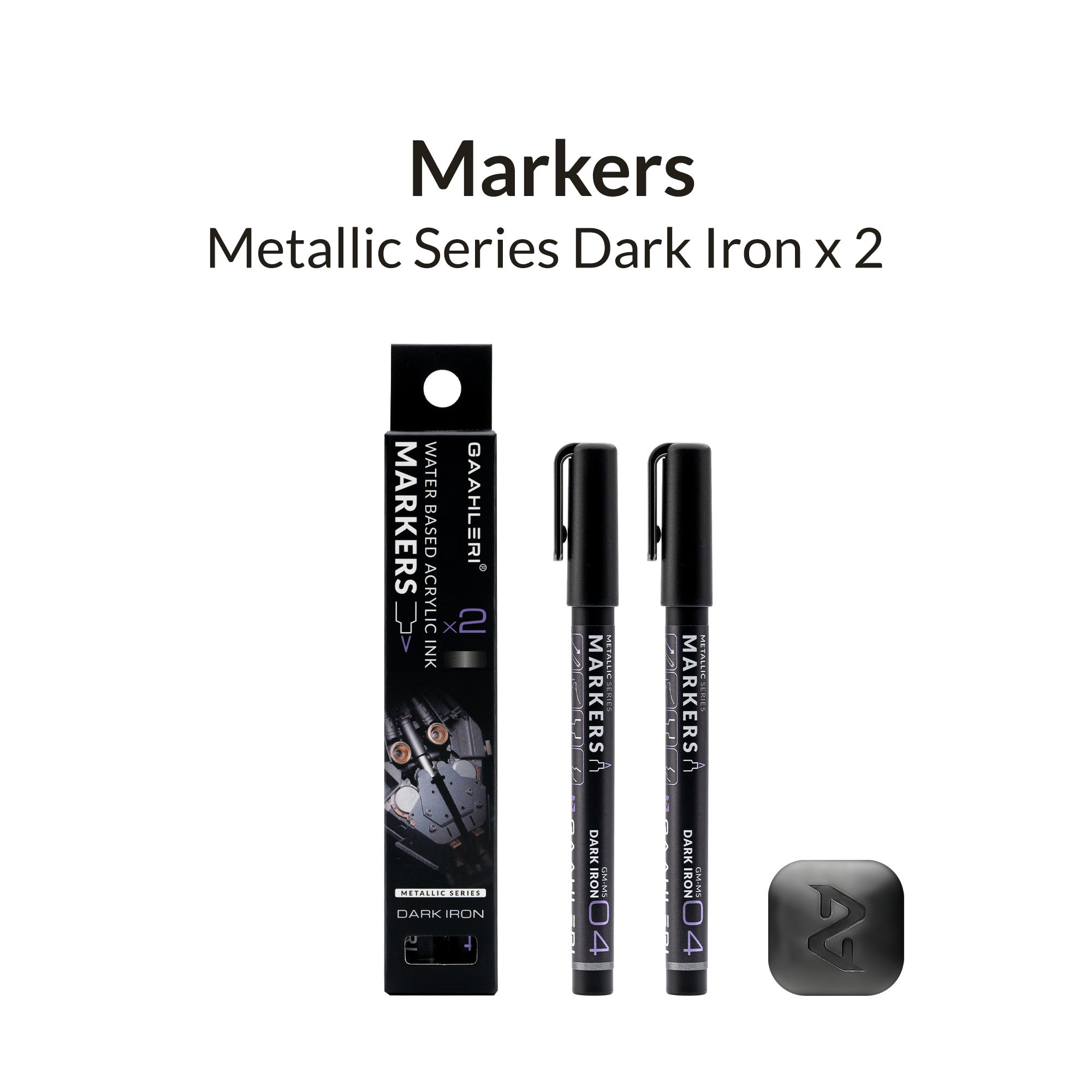 Metallic Series Markers * 2 Dark Iron