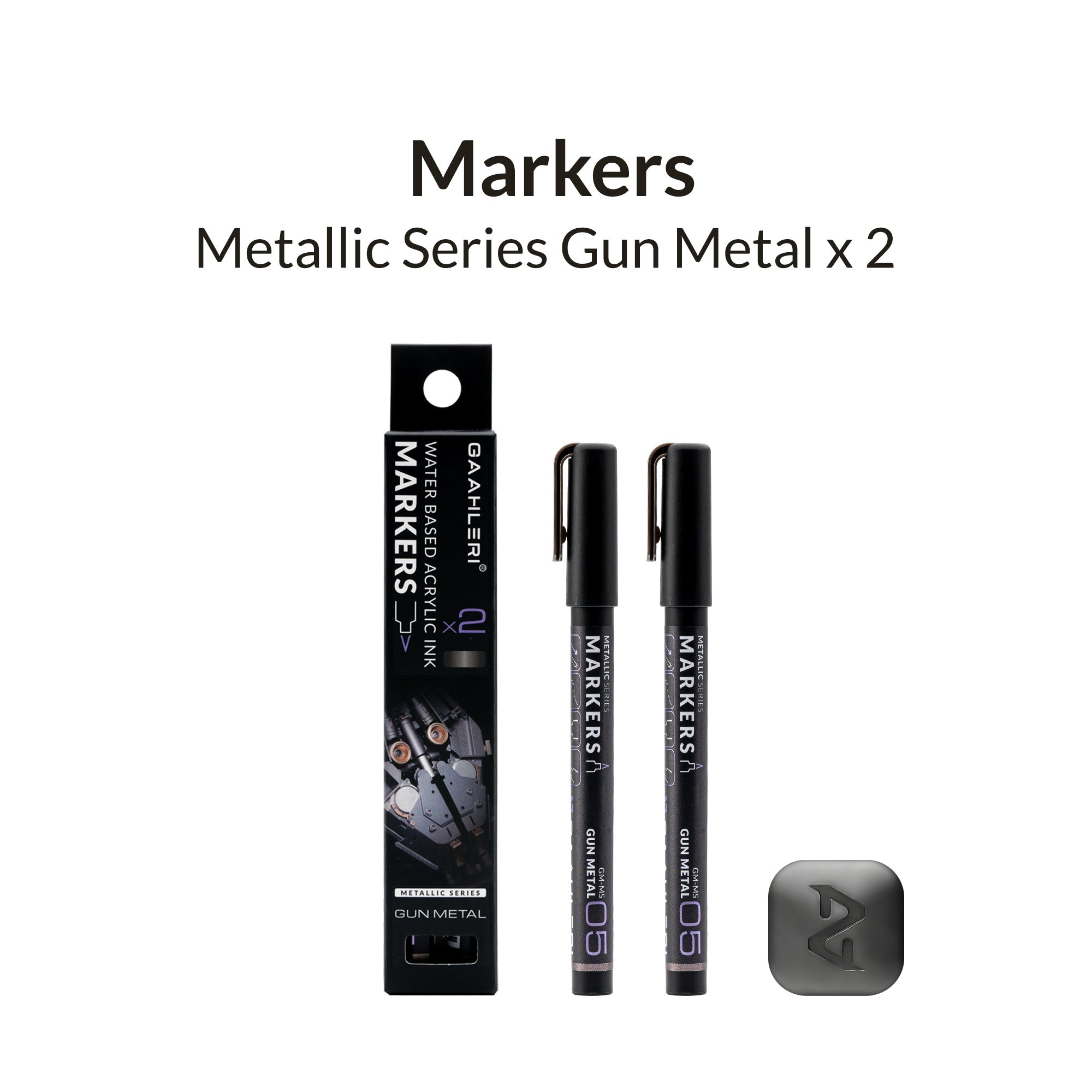 Metallic Series Markers * 2 Gun Metal