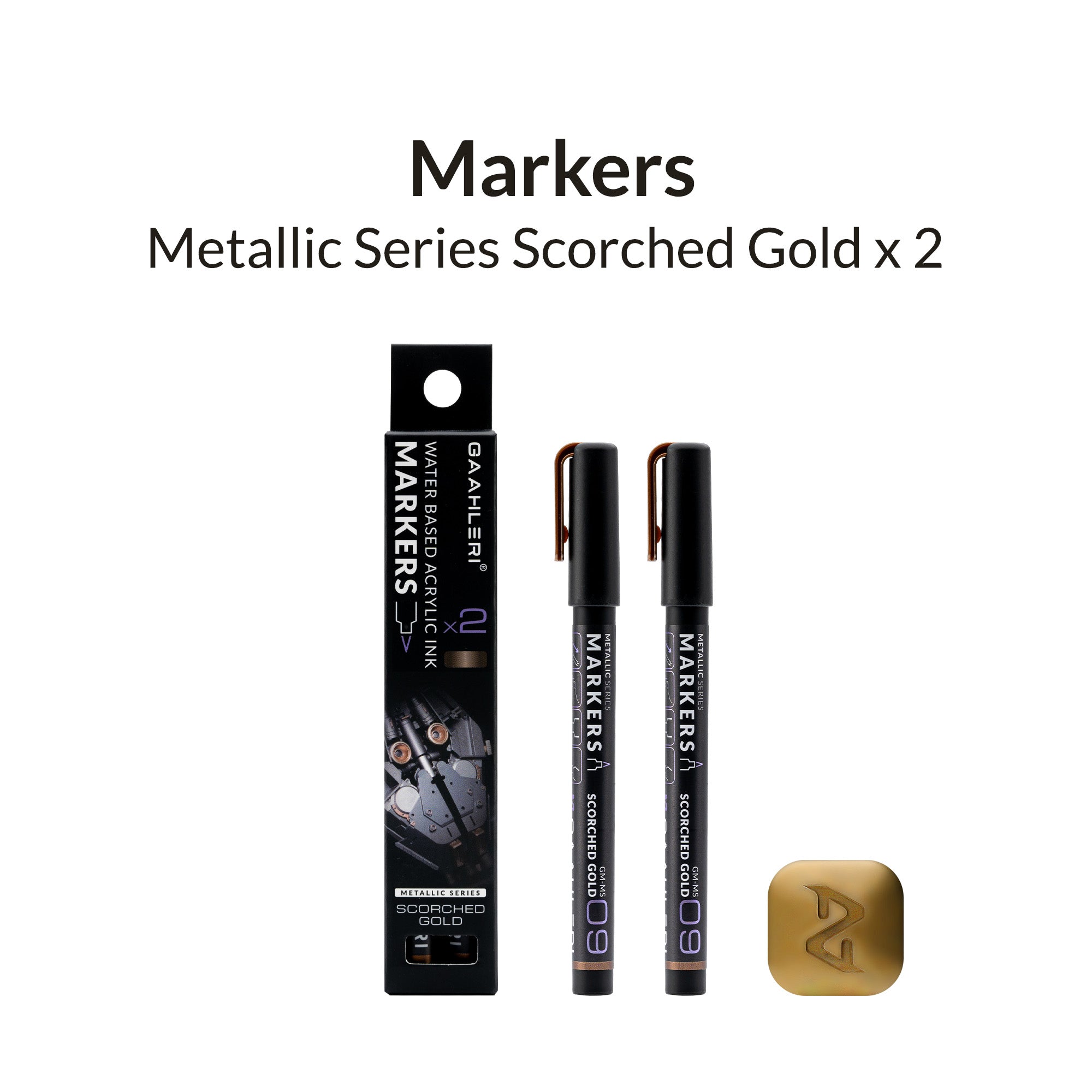 Metallic Series Markers * 2 Scorched Gold