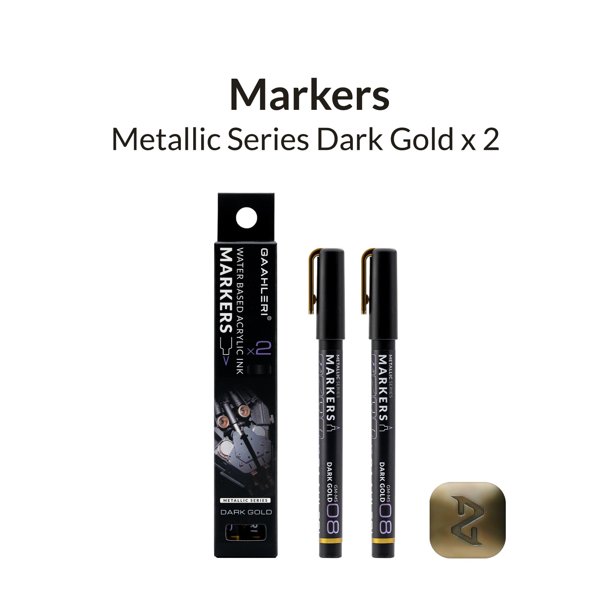 Metallic Series Markers * 2 Dark Gold