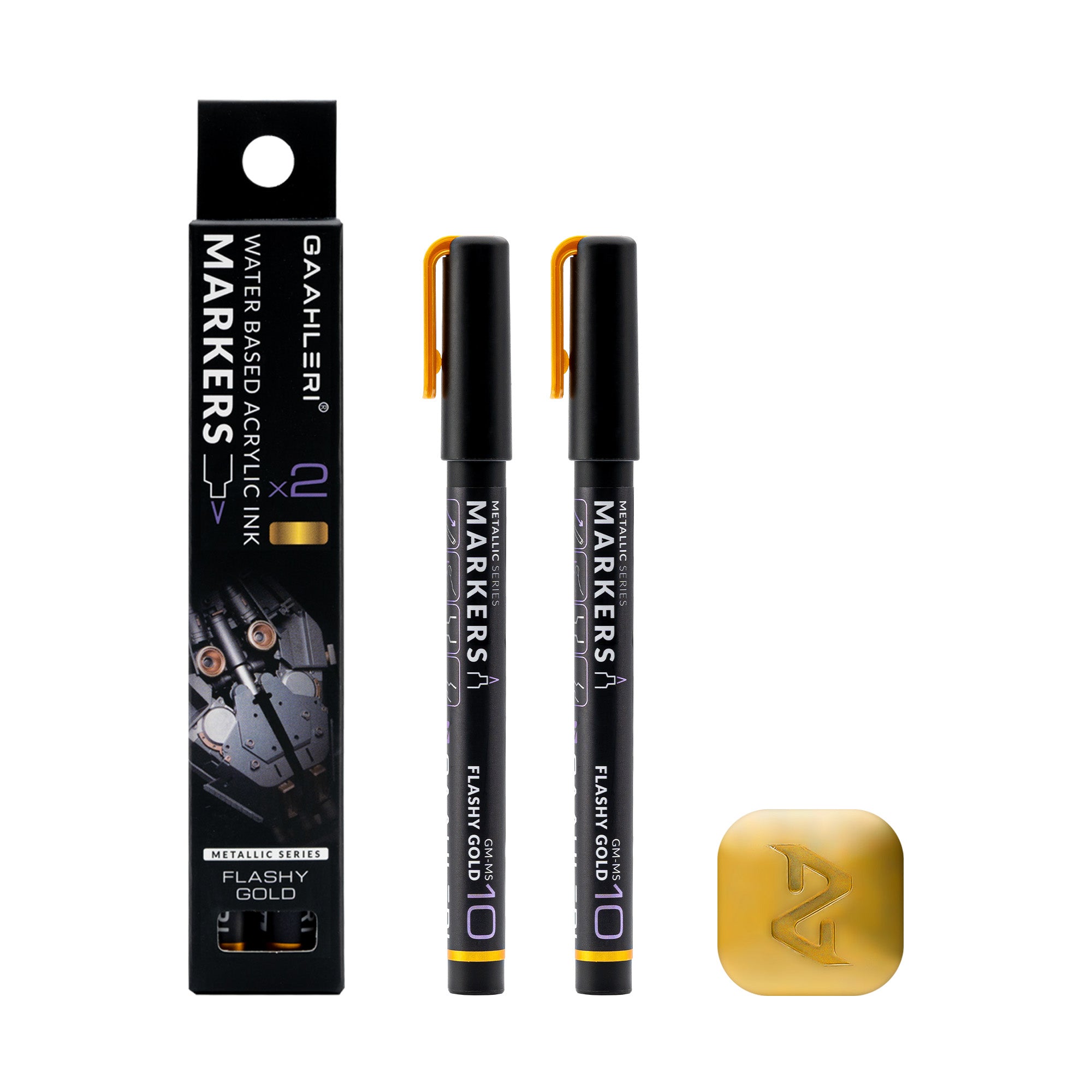 Metallic Series Markers * 2 Flashy Gold