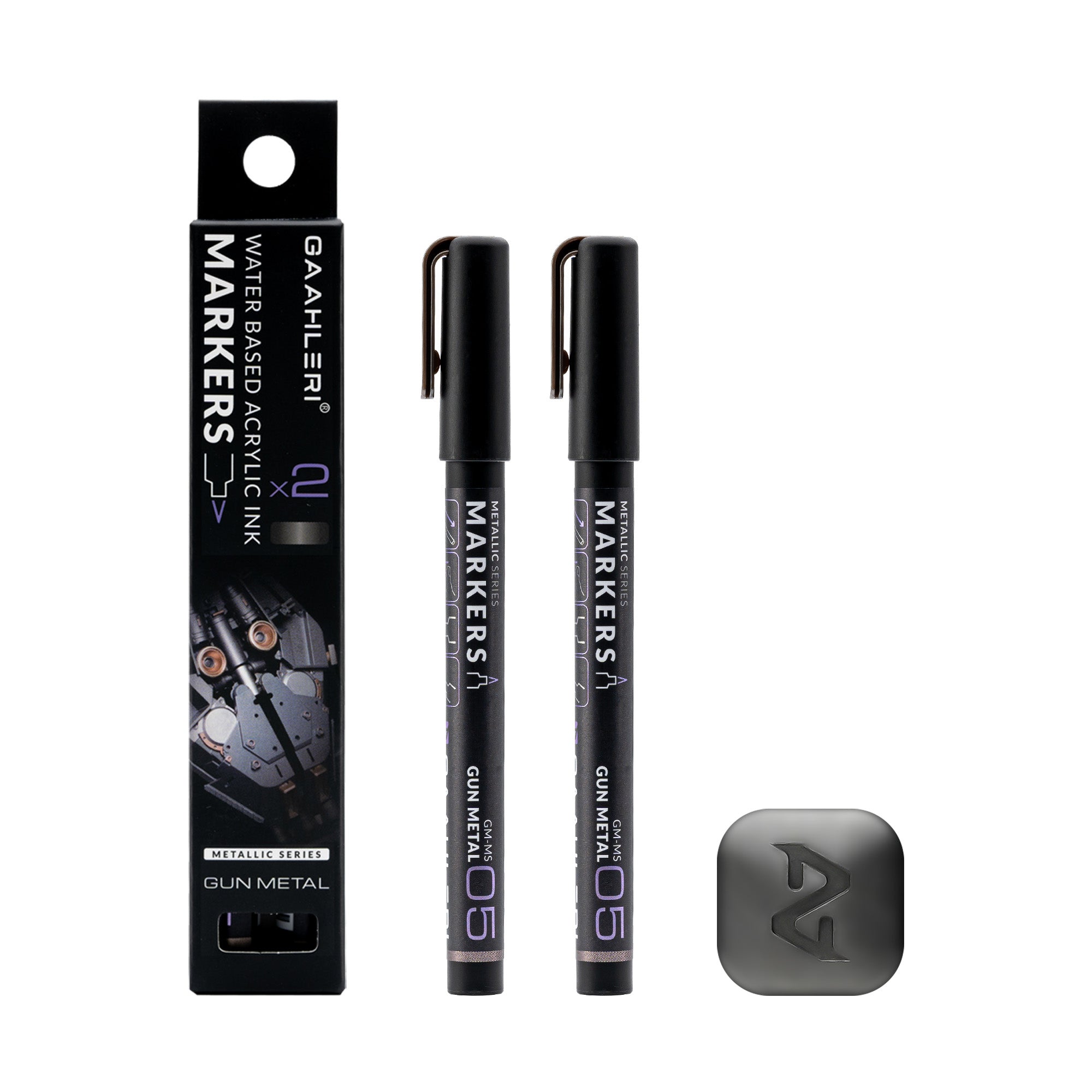Metallic Series Markers * 2 Gun Metal