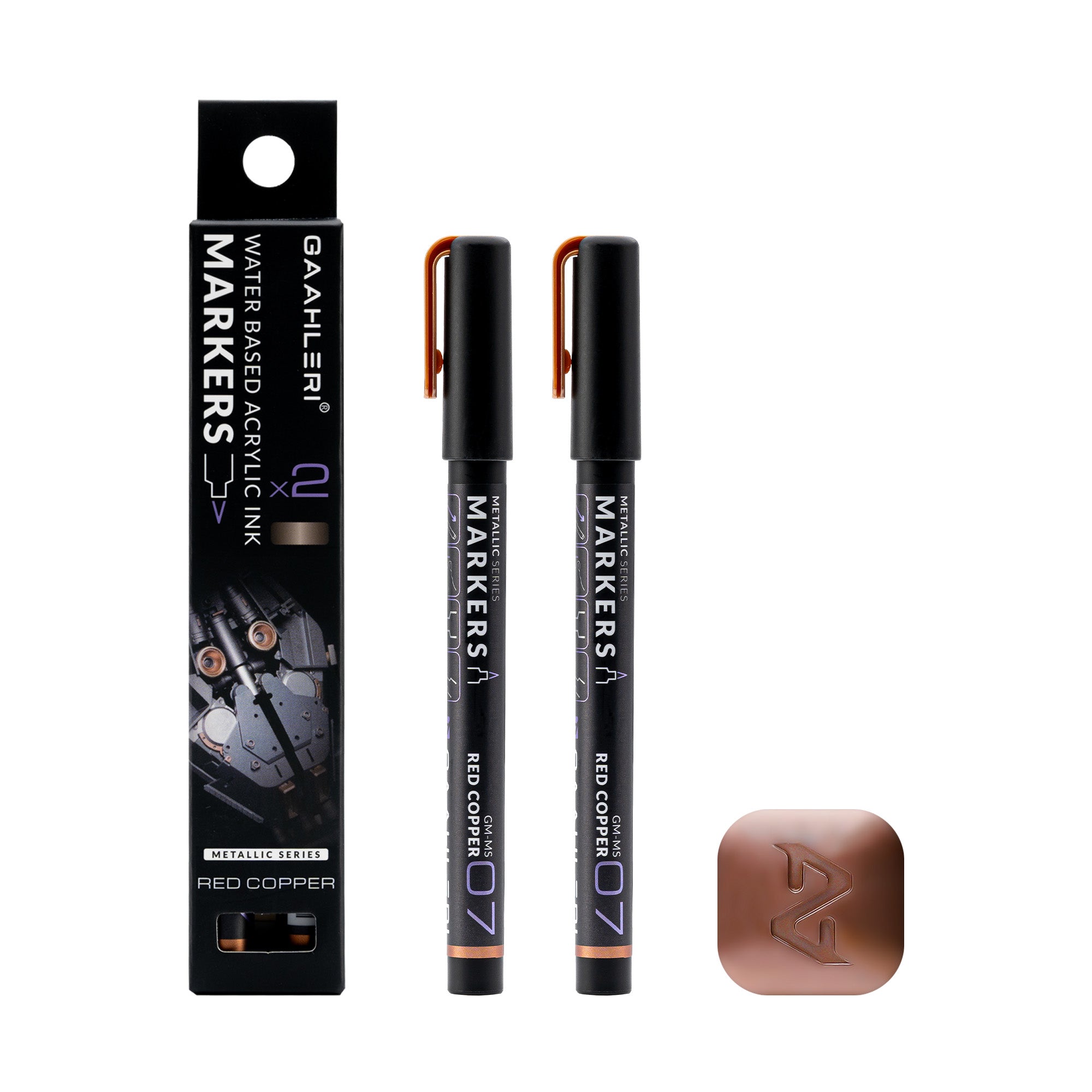 Metallic Series Markers * 2 Red Copper
