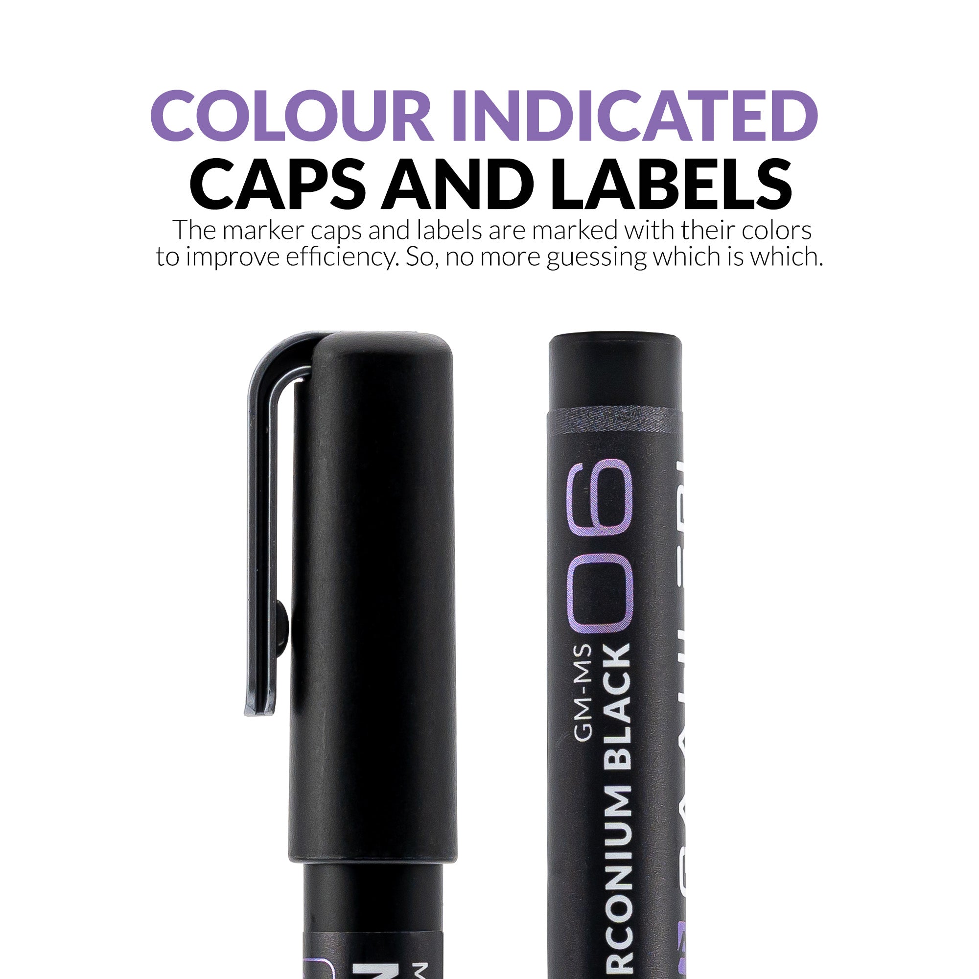 Metallic Series Markers * 2 Zirconium Black