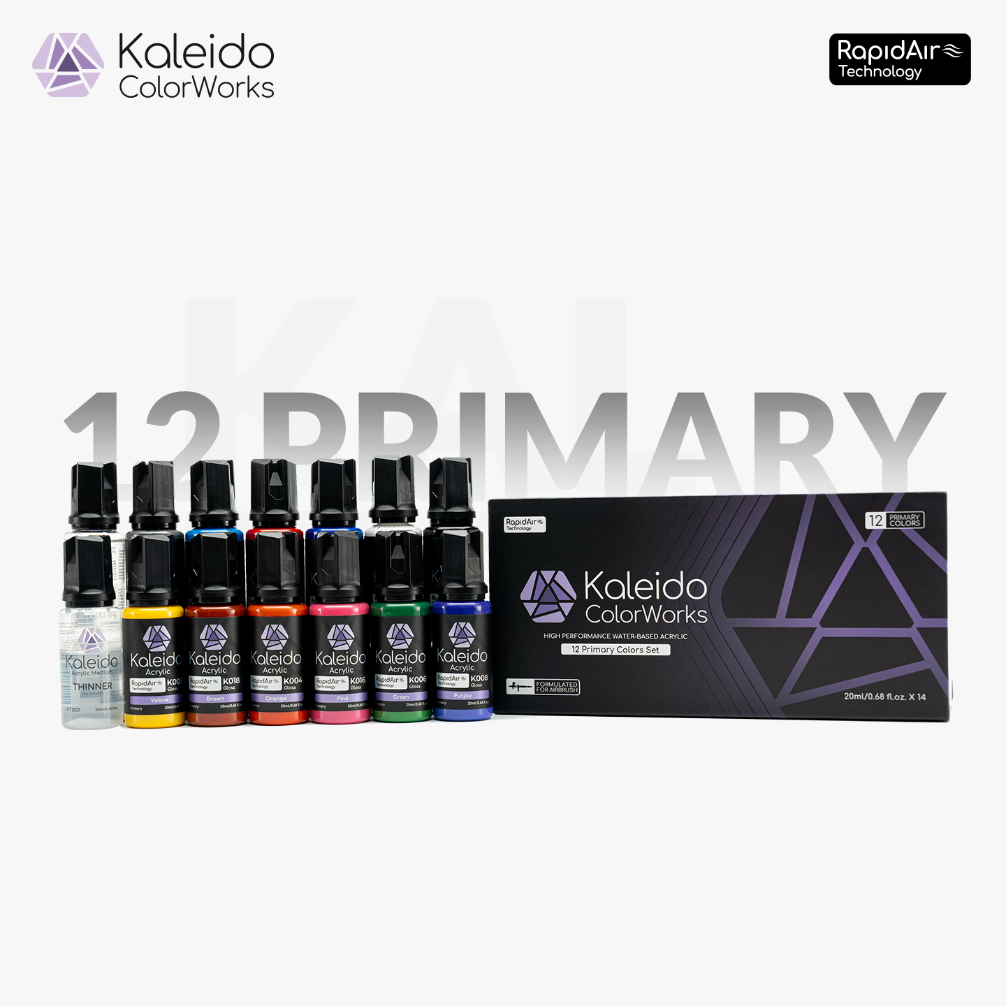 12 Color Primary Set