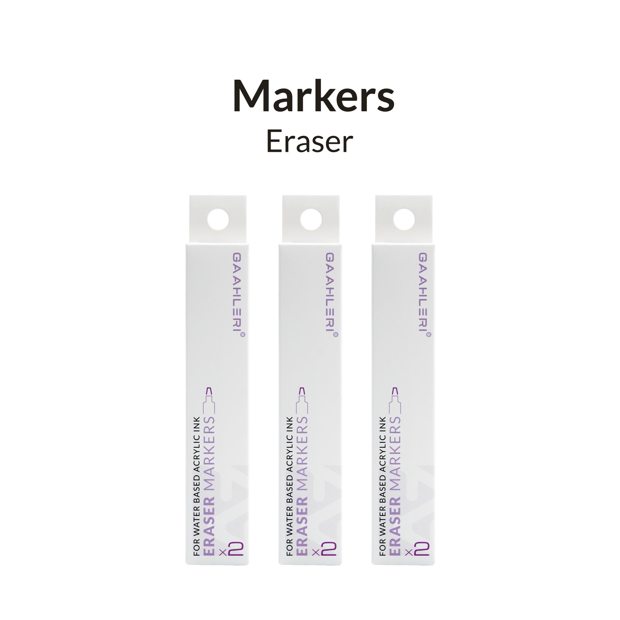 Metallic Series Markers * 6 Eraser