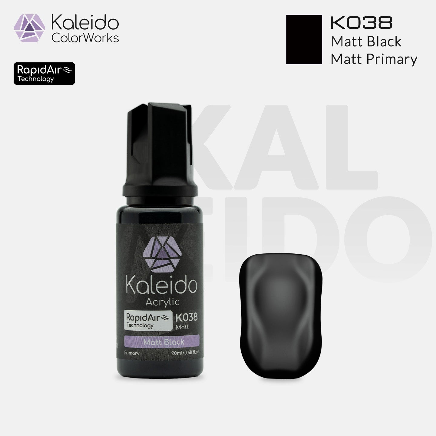 K038 Matt Black X 6