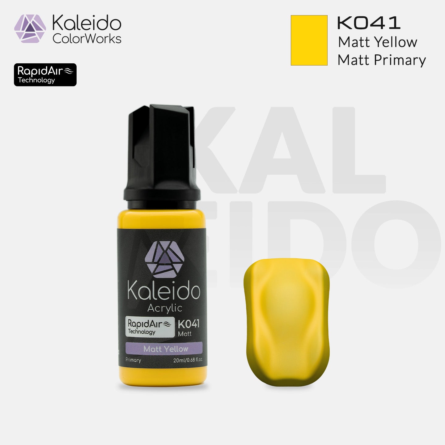K041 Matt Yellow X 6