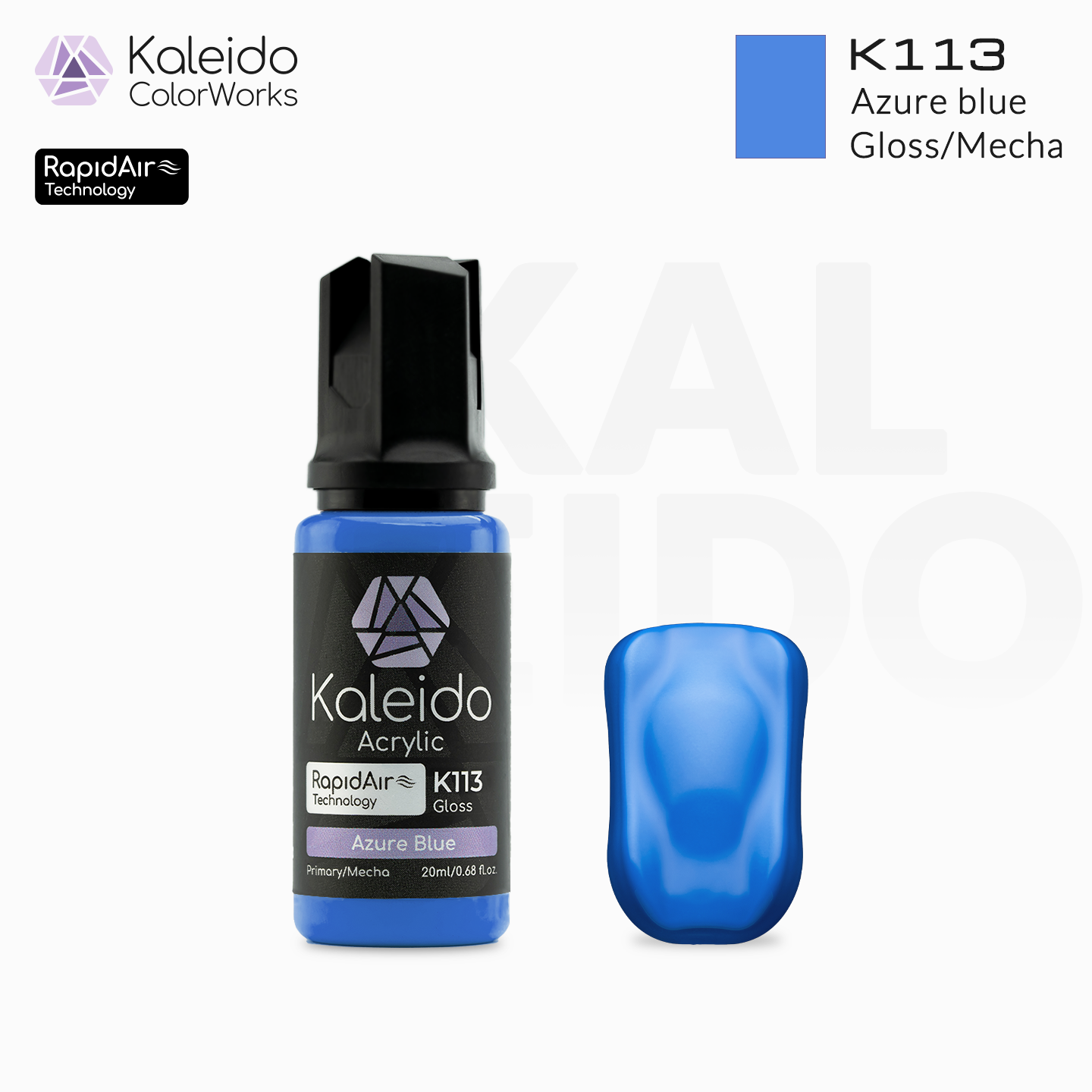 K113 Azure blue X 6
