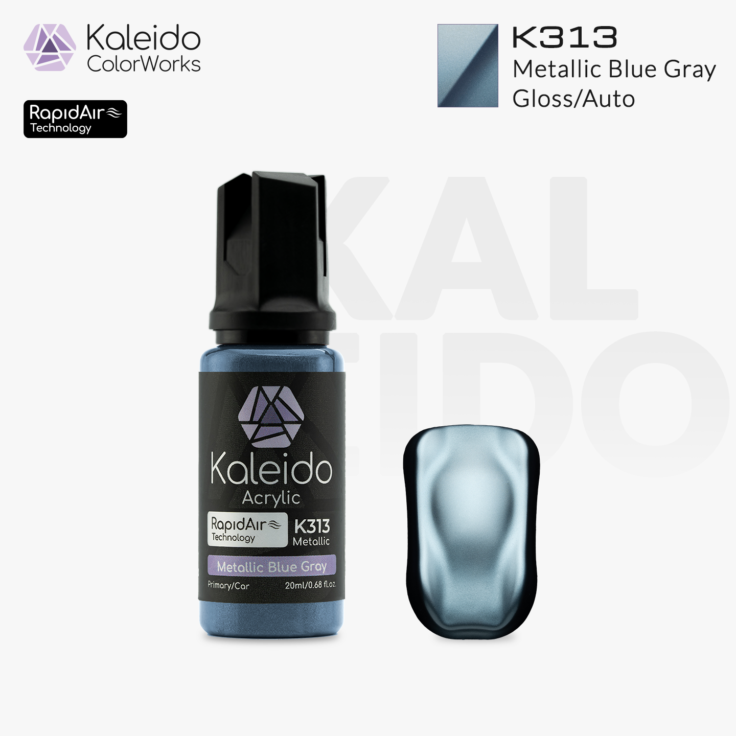 K313 Metallic Blue Gray X 6