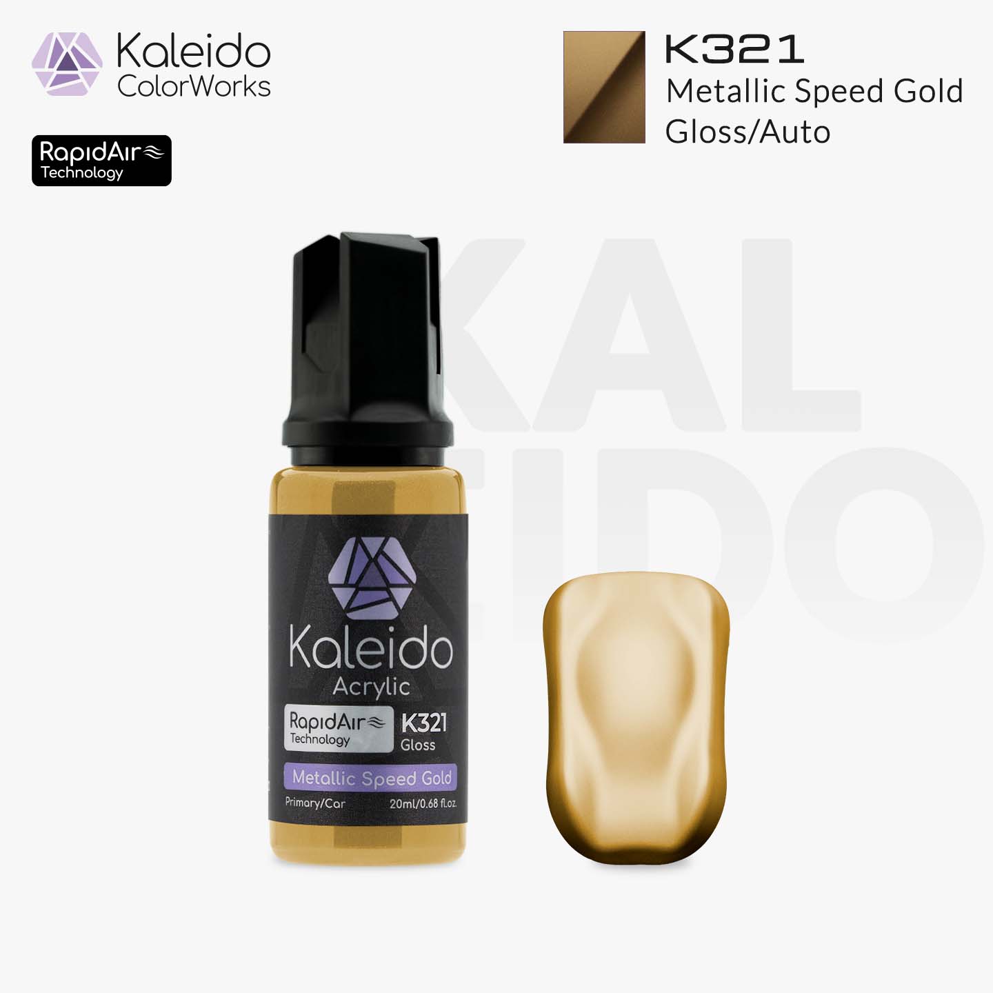 K321 Metallic Speed Gold X 6