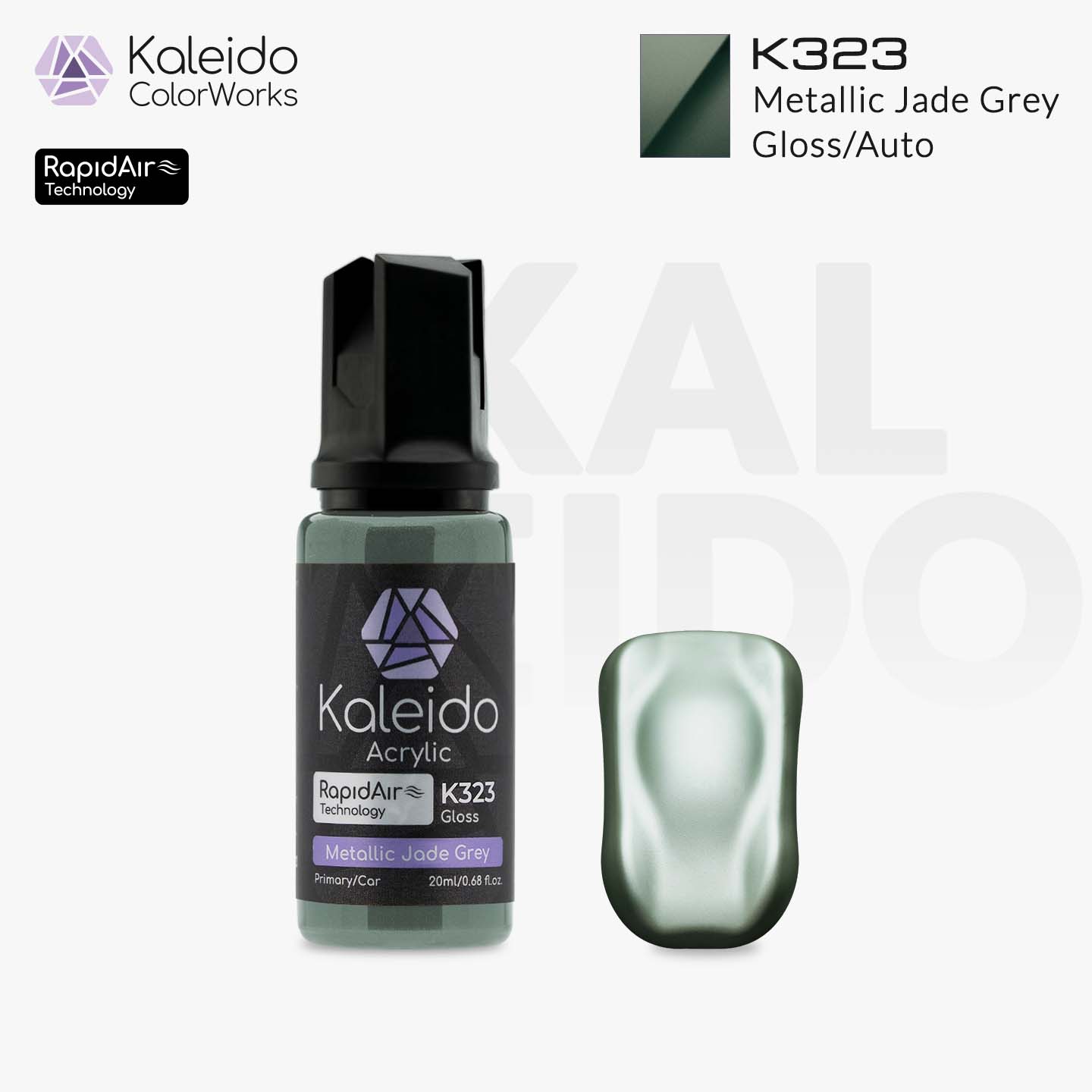 K323 Metallic Jade Grey X 6